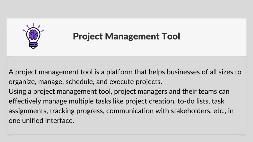 project management tool definition