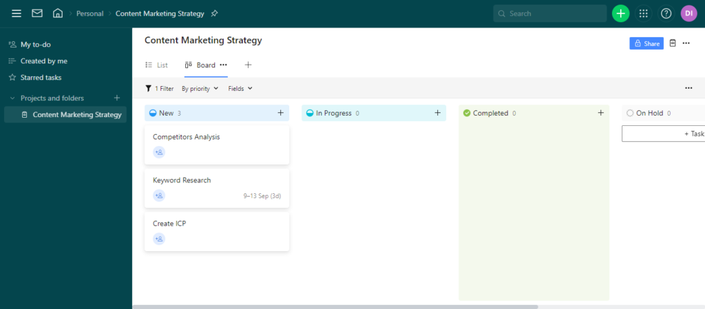 Wrike pm software dashboard