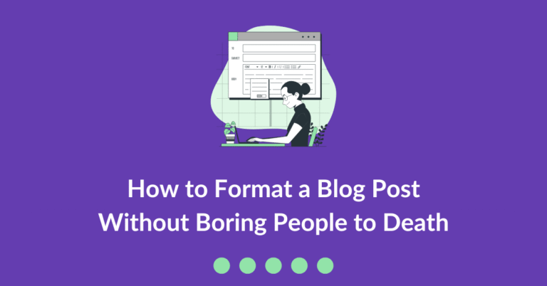 how to format a blog post
